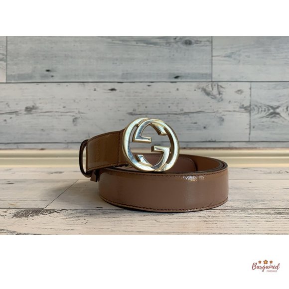 Authentic GUCCI Calfskin Interlocking G Belt 85/34 - Picture 12 of 13